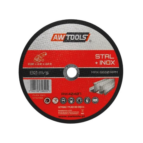 AWTOOLS TARCZA DO METALU 115*1,0mm / 22,2 AWTOOLS TARCZA DO METALU 115*1,0mm / 22,2