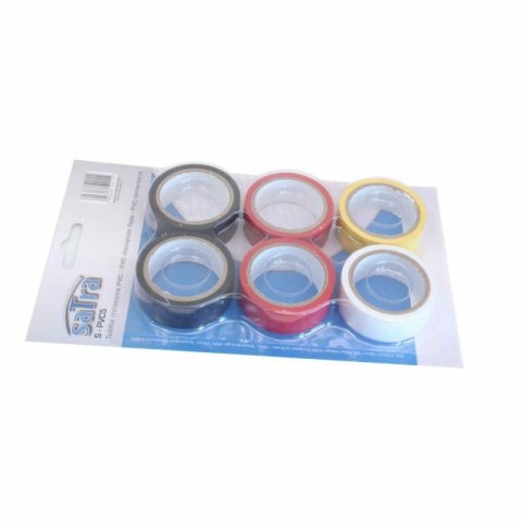 SATRA TAŚMA IZOLACYJNA PVC MIX 6szt. SATRA TAŚMA IZOLACYJNA PVC MIX 6szt.