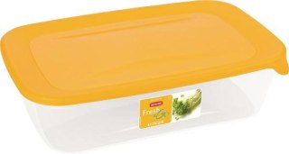 CURVER POJEMNIK NA ŻYWNOŚĆ "FRESH&GO" PROSTOKĄTNY 0,5L /ŻÓŁTY/ 
TRANSPARENTNY