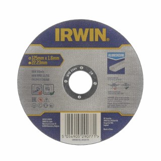 IRWIN TARCZA DO CIĘCIA ALUMINIUM PŁASKA 125mm x 1,6mm x 22,23mm