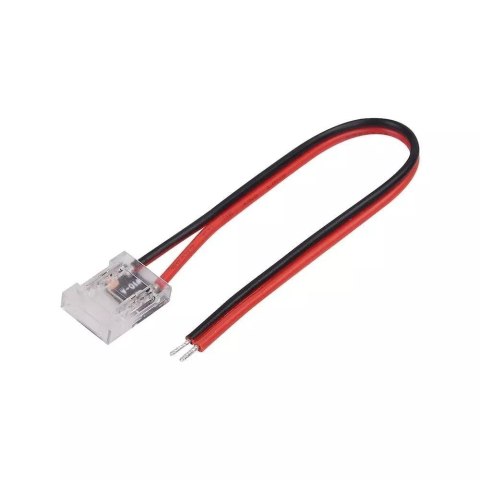 Konektor Złączka Taśm LED V-TAC Przeźroczysta Z przewodami Gęste/Zwykłe/COB 8mm Konektor Złączka Taśm LED V-TAC Przeźroczysta Z przewodami Gęste/Zwykłe/COB 8mm