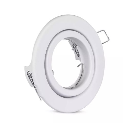 Oczko V-TAC GU10 Okrągłe Ruchome Białe VT-7227RD-WH Oczko V-TAC GU10 Okrągłe Ruchome Białe VT-7227RD-WH