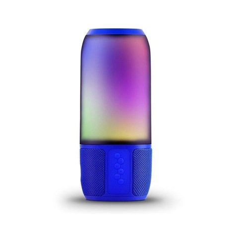 Bezprzewodowy inteligentny głośnik LED V-TAC z technologią Bluetooth 2x3W USB Micro SD Niebieski VT-7456 Bezprzewodowy inteligentny głośnik LED V-TAC z technologią Bluetooth 2x3W USB Micro SD Niebieski VT-7456