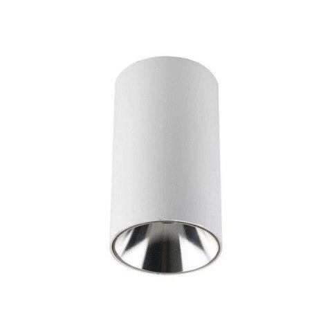 Oprawa Sufitowa V-TAC GU10 Okrągła Natynkowa Tuba Biały+Chrom 80x140mm VT-882-R 3 Lata Gwarancji Oprawa Sufitowa V-TAC GU10 Okrągła Natynkowa Tuba Biały+Chrom 80x140mm VT-882-R 3 Lata Gwarancji