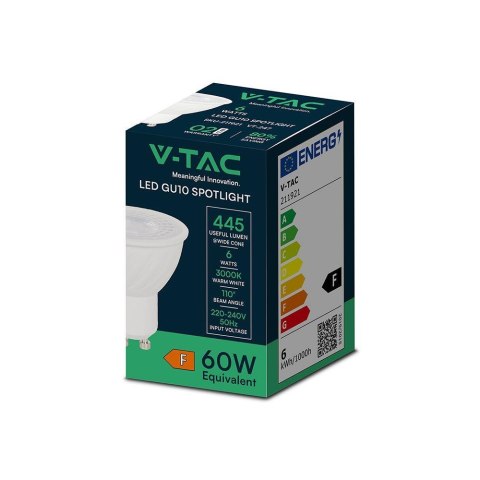 Żarówka LED V-TAC SAMSUNG CHIP 6W GU10 110st VT-247 3000K 445lm