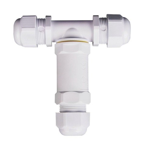 Złączka Mufa Hermetyczna 3x3Pin Biała Trójnik 0.5-4mm2 Średnica przewodu 8-12mm IP68 V-TAC VT-869 Złączka Mufa Hermetyczna 3x3Pin Biała Trójnik 0.5-4mm2 Średnica przewodu 8-12mm IP68 V-TAC VT-869