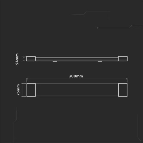 Oprawa V-TAC 10W LED Liniowa Natynkowa SAMSUNG CHIP 30cm VT-8-10 3000K 1000lm 5 Lat Gwarancji Oprawa V-TAC 10W LED Liniowa Natynkowa SAMSUNG CHIP 30cm VT-8-10 3000K 1000lm 5 Lat Gwarancji