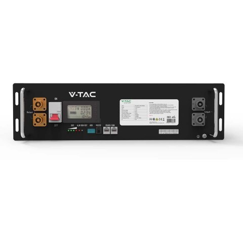 Magazyn Bank Energii V-TAC 100Ah 5,12kWh LiFePO4 RACK VT-48100E-P2 10 Lat Gwarancji Magazyn Bank Energii V-TAC 100Ah 5,12kWh LiFePO4 RACK VT-48100E-P2 10 Lat Gwarancji
