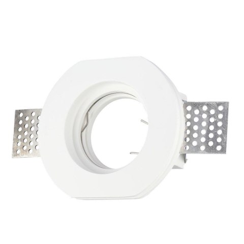 Oczko V-TAC GIPS GU10 Wpuszczane Okrągłe Białe fi.140 Białe VT-764 Oczko V-TAC GIPS GU10 Wpuszczane Okrągłe Białe fi.140 Białe VT-764