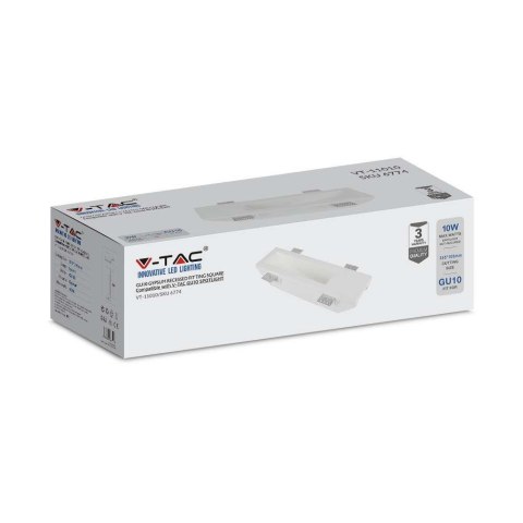 Oprawa Gipsowa V-TAC GU10 Kinkiet Ścienny 100x350 VT-11010 3 Lata Gwarancji Oprawa Gipsowa V-TAC GU10 Kinkiet Ścienny 100x350 VT-11010 3 Lata Gwarancji