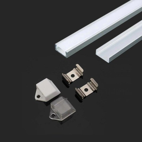 Profil Aluminiowy V-TAC 2mb Anodowany, Klosz Mleczny VT-9327 5 Lat Gwarancji Profil Aluminiowy V-TAC 2mb Anodowany, Klosz Mleczny VT-9327 5 Lat Gwarancji
