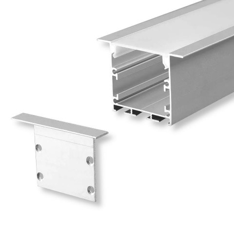 Profil Aluminiowy V-TAC 2mb Anodowany, Klosz Mleczny, Wpuszczany 50x35mm VT-8126 Profil Aluminiowy V-TAC 2mb Anodowany, Klosz Mleczny, Wpuszczany 50x35mm VT-8126