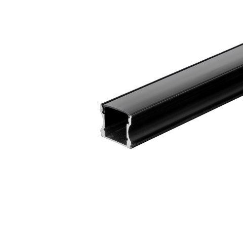 Profil Aluminiowy V-TAC 2mb Czarny, Klosz Czarny VT-8110