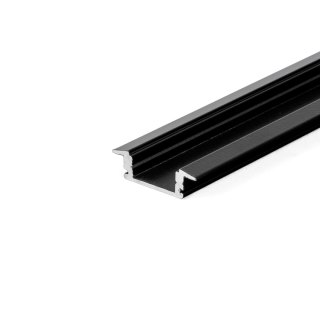 Profil Aluminiowy V-TAC 2mb Czarny, Klosz Czarny, Wpuszczany VT-8106
