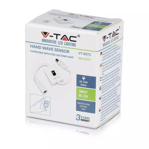 Włącznik Taśm LED Zbliżeniowy Biały Funkcja Ściemniania V-TAC VT-8072 3 Lata Gwarancji Włącznik Taśm LED Zbliżeniowy Biały Funkcja Ściemniania V-TAC VT-8072 3 Lata Gwarancji