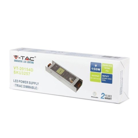 Zasilacz LED V-TAC 150W Ściemnialny 24V 6.25A IP20 Modułowy VT-20155D Zasilacz LED V-TAC 150W Ściemnialny 24V 6.25A IP20 Modułowy VT-20155D
