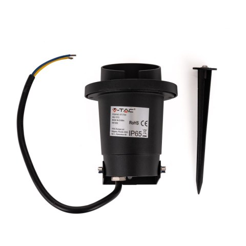 Oprawa Gruntowa Ogrodowa Wbijana Aluminium GU10 Czarna z daszkiem IP65 V-TAC VT-7704 3 Lata Gwarancji Oprawa Gruntowa Ogrodowa Wbijana Aluminium GU10 Czarna z daszkiem IP65 V-TAC VT-7704 3 Lata Gwarancji