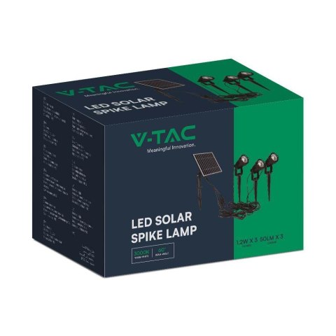 Oprawa Gruntowa Ogrodowa Wbijana LED V-TAC Solarna Zestaw 3x1.2W IP65 VT-11032 3000K 50lm 3 Lata Gwarancji Oprawa Gruntowa Ogrodowa Wbijana LED V-TAC Solarna Zestaw 3x1.2W IP65 VT-11032 3000K 50lm 3 Lata Gwarancji