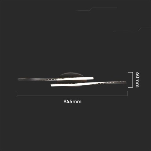 Oprawa Sufitowa V-TAC 12W LED Czarna VT-7788 3000K 1280lm Oprawa Sufitowa V-TAC 12W LED Czarna VT-7788 3000K 1280lm