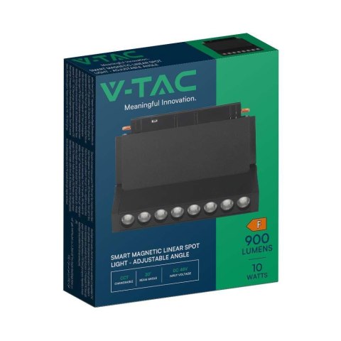 Oprawa Szynosystem SMART 48V V-TAC 10W LED CCT 30st SMART WiFi TRACKLIGHT Czarna VT-3610 2700K-6400K 900lm 3 Lata Gwarancji Oprawa Szynosystem SMART 48V V-TAC 10W LED CCT 30st SMART WiFi TRACKLIGHT Czarna VT-3610 2700K-6400K 900lm 3 Lata Gwarancji