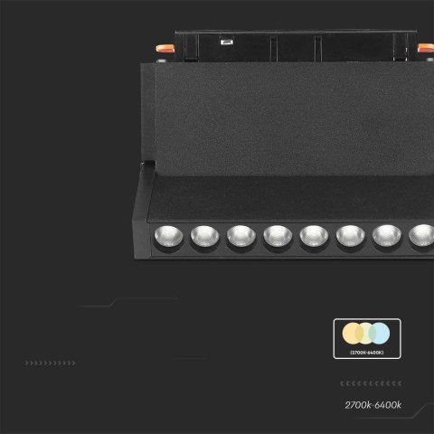 Oprawa Szynosystem SMART 48V V-TAC 10W LED CCT 30st SMART WiFi TRACKLIGHT Czarna VT-3610 2700K-6400K 900lm 3 Lata Gwarancji Oprawa Szynosystem SMART 48V V-TAC 10W LED CCT 30st SMART WiFi TRACKLIGHT Czarna VT-3610 2700K-6400K 900lm 3 Lata Gwarancji