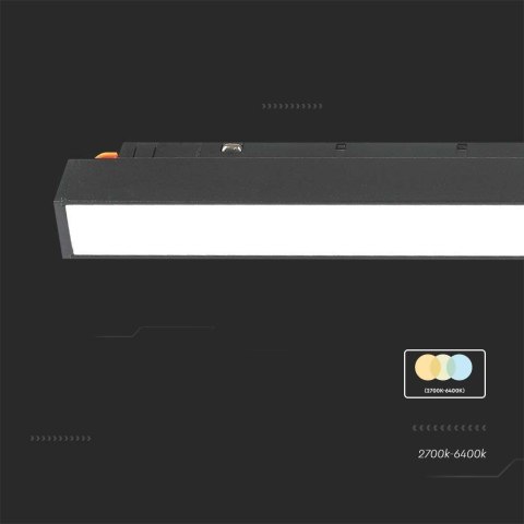 Oprawa Szynosystem SMART 48V V-TAC 20W LED CCT 90st SMART WiFi TRACKLIGHT Czarna VT-3620 2700K-6400K 2100lm 3 Lata Gwarancji Oprawa Szynosystem SMART 48V V-TAC 20W LED CCT 90st SMART WiFi TRACKLIGHT Czarna VT-3620 2700K-6400K 2100lm 3 Lata Gwarancji