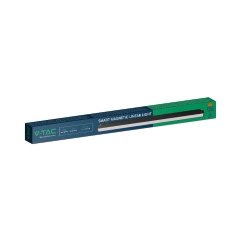 Oprawa Szynosystem SMART 48V V-TAC 20W LED CCT 90st SMART WiFi TRACKLIGHT Czarna VT-3620 2700K-6400K 2100lm 3 Lata Gwarancji Oprawa Szynosystem SMART 48V V-TAC 20W LED CCT 90st SMART WiFi TRACKLIGHT Czarna VT-3620 2700K-6400K 2100lm 3 Lata Gwarancji