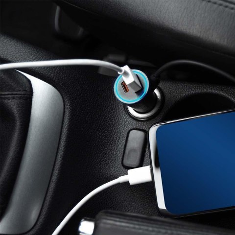 Samochodowa Ładowarka do zapalniczki V-TAC USB 12-24V 18W + USB-C 20W VT-5318 Samochodowa Ładowarka do zapalniczki V-TAC USB 12-24V 18W + USB-C 20W VT-5318
