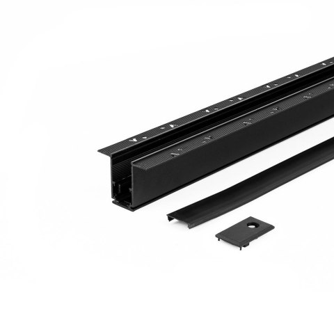 Szyna Podtynkowa Szynosystem SMART 48V V-TAC 100cm Aluminiowa Czarna (w komplecie maskownica i zaślepki) Szyna Podtynkowa Szynosystem SMART 48V V-TAC 100cm Aluminiowa Czarna (w komplecie maskownica i zaślepki)