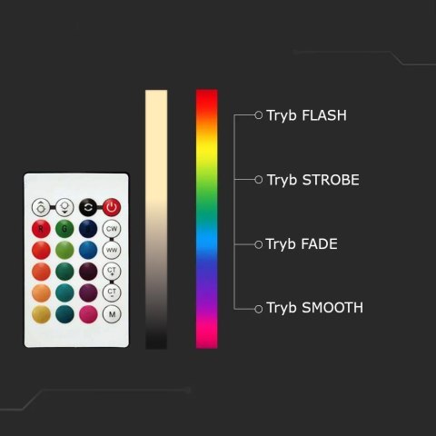 Żarówka LED V-TAC 4,8W E14 Świeczka Pilot VT-2214-N-1 RGB+4000K 320lm Żarówka LED V-TAC 4,8W E14 Świeczka Pilot VT-2214-N-1 RGB+4000K 320lm