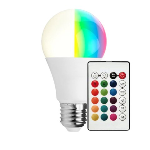 Żarówka LED V-TAC 8,5W E27 A60 Pilot VT-2229-N-1 RGB+4000K 806lm Żarówka LED V-TAC 8,5W E27 A60 Pilot VT-2229-N-1 RGB+4000K 806lm