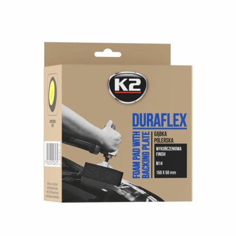 K2 M14 GĄBKA WYKOŃCZENIOWA, MIĘKKA. DURAFLEX - CZARNA GĄBKA POLERSKA GWINT M14 K2 M14 GĄBKA WYKOŃCZENIOWA, MIĘKKA. DURAFLEX - CZARNA GĄBKA POLERSKA GWINT M14
