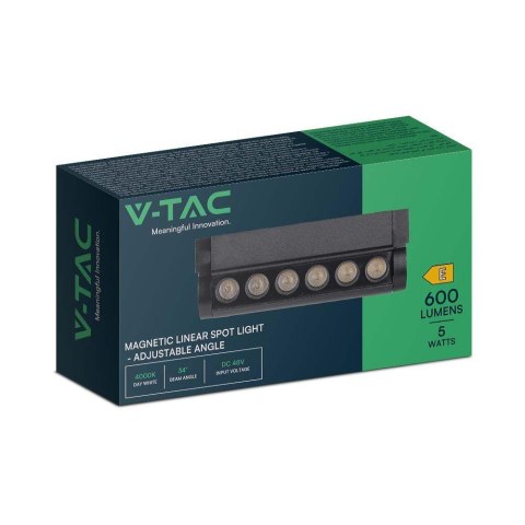 Oprawa Projektor Szynosystem Magnetyczny 48V V-TAC 5W LED 34st VT-4205 3000K 600lm 3 Lata Gwarancji Oprawa Projektor Szynosystem Magnetyczny 48V V-TAC 5W LED 34st VT-4205 3000K 600lm 3 Lata Gwarancji