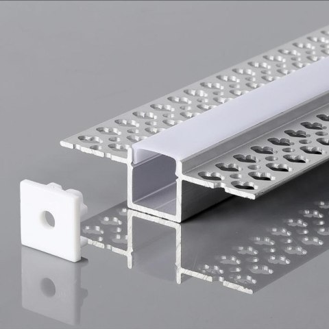 Profil Aluminiowy V-TAC 2mb Anodowany, Klosz Mleczny, Do gipsowania 12,5mm VT-8201 Profil Aluminiowy V-TAC 2mb Anodowany, Klosz Mleczny, Do gipsowania 12,5mm VT-8201