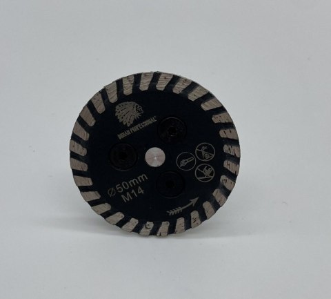 TARCZA DO PODCINANIA DIAMENTOWA 50mm M14 MINI TURBO /INDIAN PROFESSIONAL TARCZA DO PODCINANIA DIAMENTOWA 50mm M14 MINI TURBO /INDIAN PROFESSIONAL