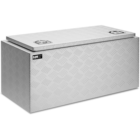 Skrzynia narzędziowa transportowa aluminiowa zamykana na klucz 119 l 91 x 45 x 44.5 cm Skrzynia narzędziowa transportowa aluminiowa zamykana na klucz 119 l 91 x 45 x 44.5 cm