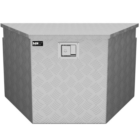 Skrzynia narzędziowa transportowa aluminiowa zamykana na klucz 150 l 81.5 x 47.5 x 46 cm Skrzynia narzędziowa transportowa aluminiowa zamykana na klucz 150 l 81.5 x 47.5 x 46 cm
