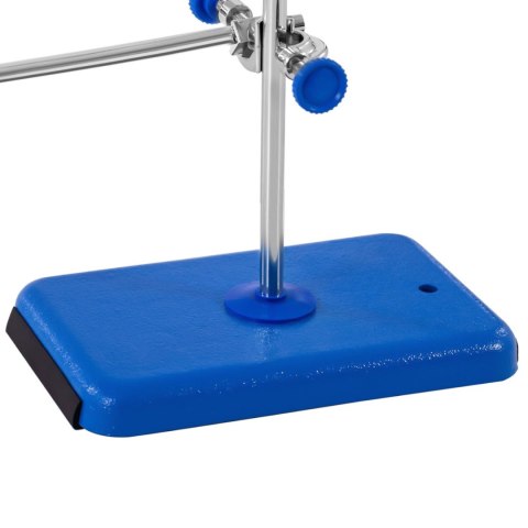 Statyw stojak laboratoryjny z wyposażeniem 60 cm 1 zacisk biurety 2 zaciski 3 pierścienie 60 mm 80 mm 100 mm Statyw stojak laboratoryjny z wyposażeniem 60 cm 1 zacisk biurety 2 zaciski 3 pierścienie 60 mm 80 mm 100 mm