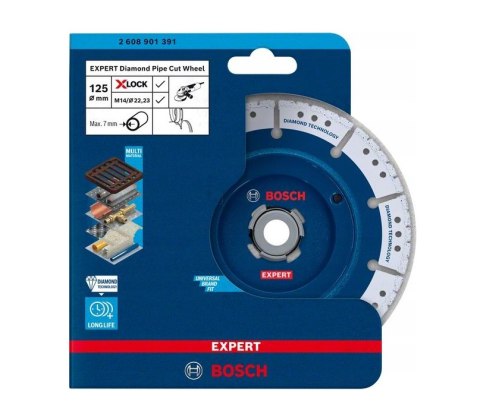 BOSCH TARCZA DIAM DO RUR 125mm X-LOCK %%% BOSCH TARCZA DIAM DO RUR 125mm X-LOCK %%%