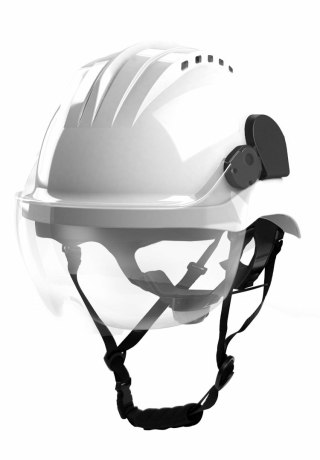 CLIMAX KASK OCHRONNY CURRO-VISOR BIAŁY