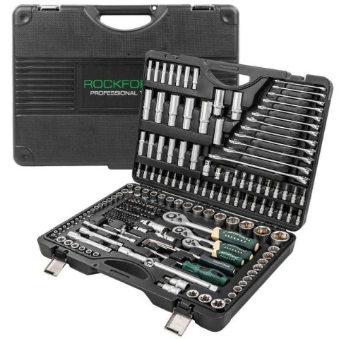 ROCKFORCE ZESTAW KLUCZY 216 + 3el. 1/2" 3/8" 1/4" ROCKFORCE ZESTAW KLUCZY 216 + 3el. 1/2" 3/8" 1/4"