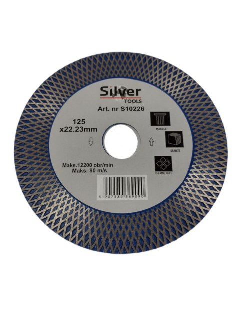 SILVER TARCZA DIAMENTOWA DO CIĘCIA I SZLIFOWANIA 125x1,8mm SILVER TARCZA DIAMENTOWA DO CIĘCIA I SZLIFOWANIA 125x1,8mm
