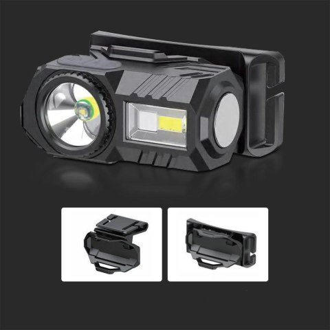 Latarka 3w1 Czołowa Rowerowa V-TAC 3W SMD Ładowanie USB-C IP43 VT-9902 190lm Latarka 3w1 Czołowa Rowerowa V-TAC 3W SMD Ładowanie USB-C IP43 VT-9902 190lm