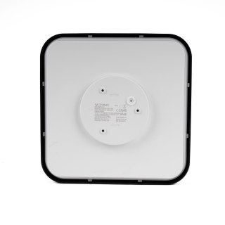 Plafon V-TAC 24W LED Kwadrat 30x30cm Natynkowy IP44 Czarny VT-8624B 4000K 2500lm