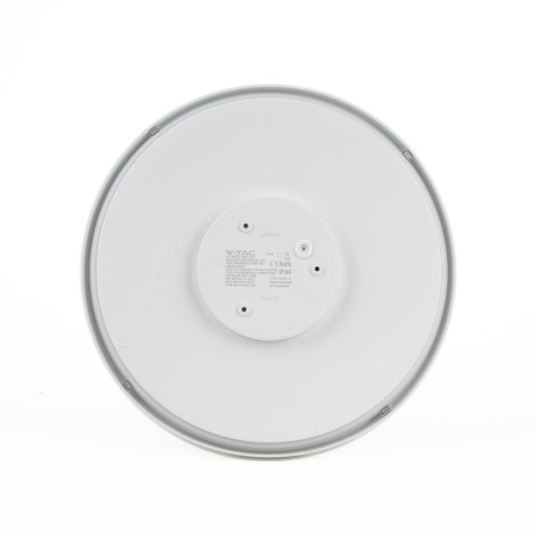 Plafon V-TAC 24W LED Okrągły 35cm Natynkowy Pilot Czujnik Ruchu IP44 Biały VT-8624S 4000K 2500lm