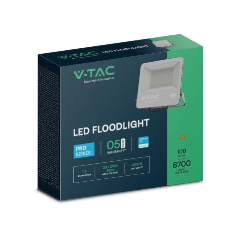 Projektor LED V-TAC 100W 100Lm/W Przewód 1mb SAMSUNG CHIP Czarny VT-44104 4000K 8700lm 5 Lat Gwarancji Projektor LED V-TAC 100W 100Lm/W Przewód 1mb SAMSUNG CHIP Czarny VT-44104 4000K 8700lm 5 Lat Gwarancji
