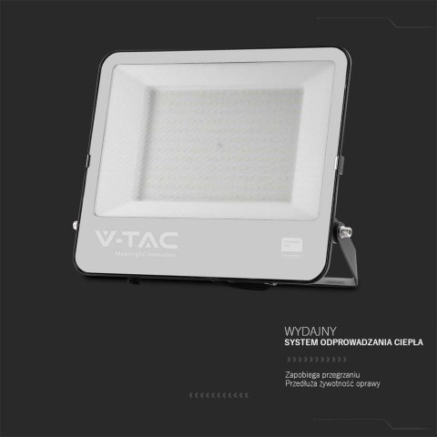 Projektor LED V-TAC 200W 100Lm/W Przewód 1mb SAMSUNG CHIP Czarny VT-44204 6500K 17540lm 5 Lat Gwarancji Projektor LED V-TAC 200W 100Lm/W Przewód 1mb SAMSUNG CHIP Czarny VT-44204 6500K 17540lm 5 Lat Gwarancji