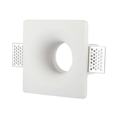 Oczko V-TAC GIPS GU10 Wpuszczane Okrągłe 120x120 Białe VT-714 Oczko V-TAC GIPS GU10 Wpuszczane Okrągłe 120x120 Białe VT-714