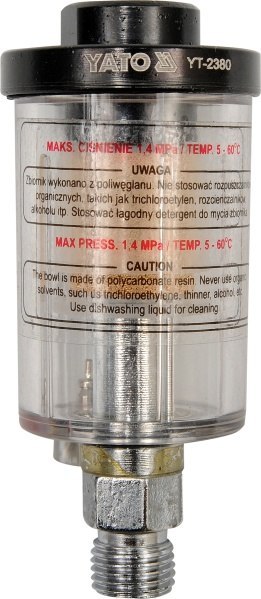YATO FILTR ODWADNIACZ 1/4" 2380 YATO FILTR ODWADNIACZ 1/4" 2380