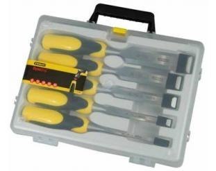 STANLEY DŁUTO DYNAGRIP KPL.5szt. 6-25mm WALIZKA STANLEY DŁUTO DYNAGRIP KPL.5szt. 6-25mm WALIZKA